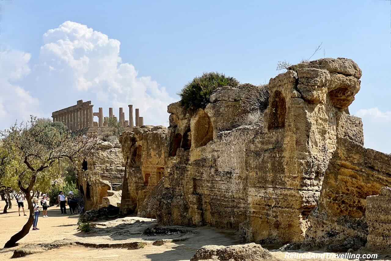 Roman Temple Wall with Juno - Explore The Valley Of Temples In Agrigento Sicily