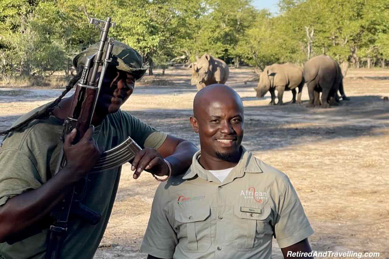 Rhino with Rangers